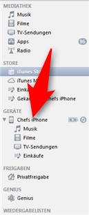 iPhone Update mit iTunes